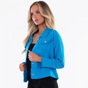 SeaSpice Women's Blue Cotton Jacket